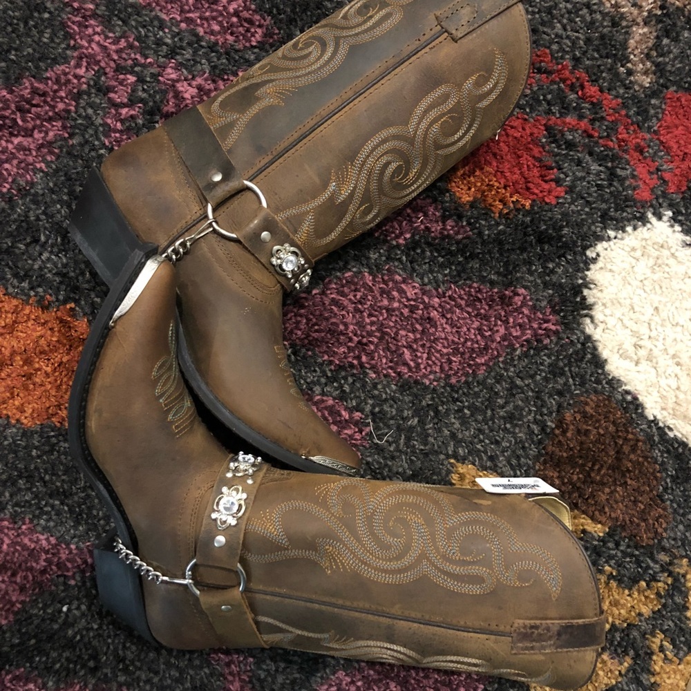 SOLD! New in box, leather boots.
